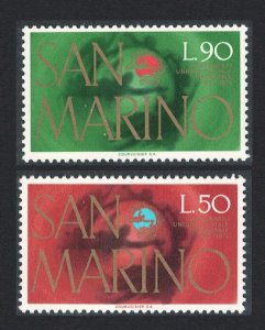 San Marino Universal Postal Union 2v 1974 MNH SG#1010-1011