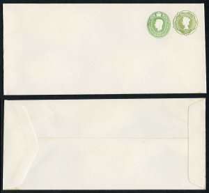 ESC990 QEII and KGVI Two Colour Stamp To Order Envelope