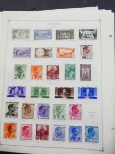 EDW1949SELL : ROMANIA Very clean Mint & Used collection on album pages Cat $2648