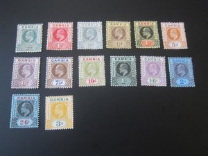 Gambia 1904 Sc 41-2,4,7,9,51,3,5,7,59-60,62-64(14V) MH