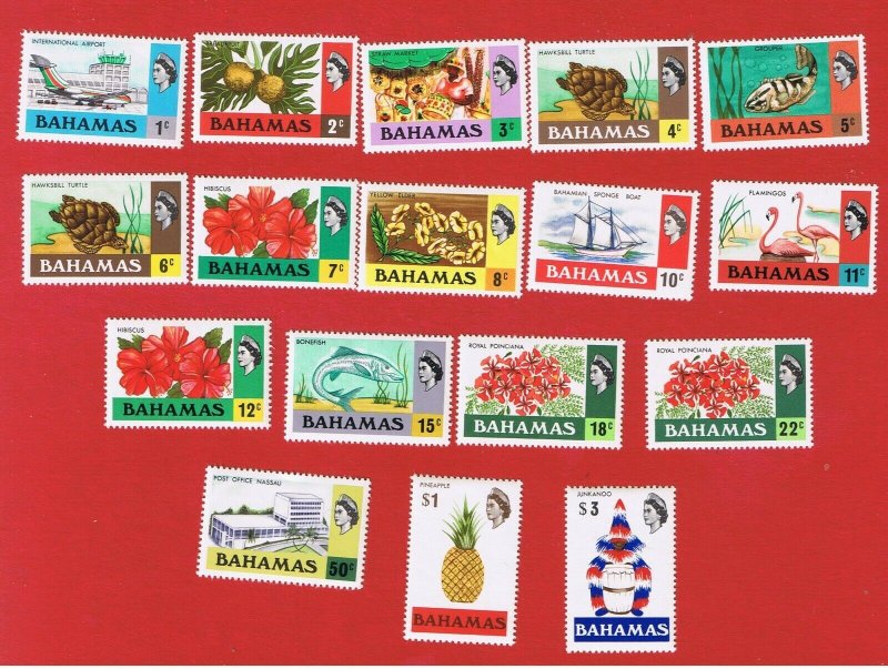 Bahamas #313//330  MNH OG  Elizabeth ll & Various Scenes  Free S/H  