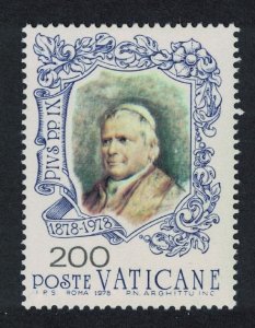 Vatican Pope Pius IX 200l 1978 MNH SC#634 SG#698