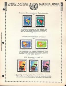 UN SC 93-99 - Minkus Album Page - MNH -1961