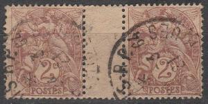 France #110 F-VF Used Gutter Pair  (A8806)