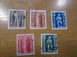 Algeria  #  240-44  used