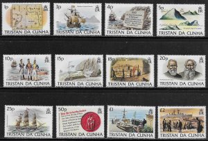 Tristan da Cunha Scott #'s 332 - 343 MNH