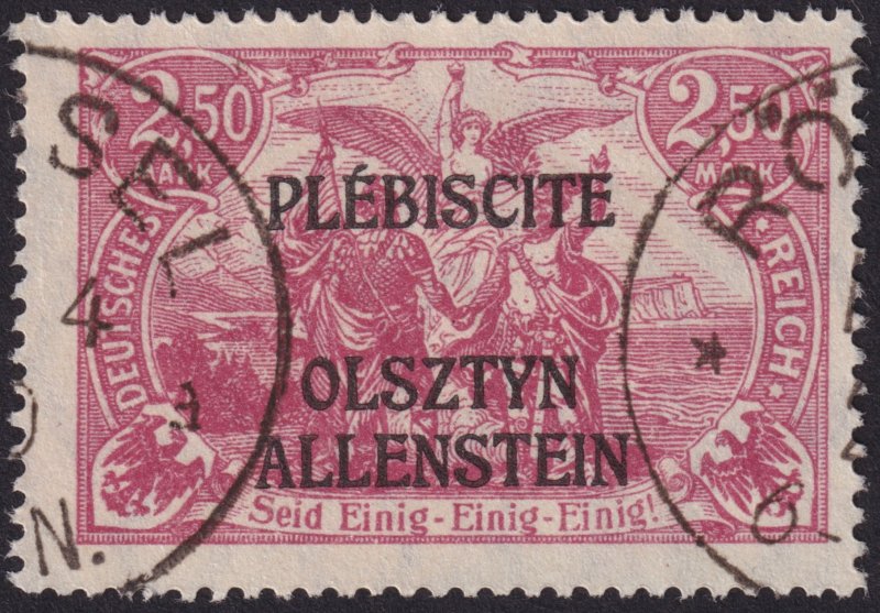 Allenstein 1920 'Plebiscite' Issue; #1-#14 (Not including #4) (21 pcs)