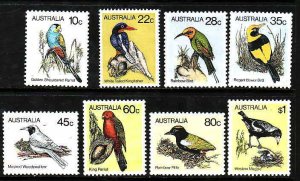 Australia-Sc#732-9- id10-unused NH set-Birds-1980-