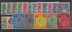 NYASALAND SG130/43 1938-44 DEFINITIVE SET USED