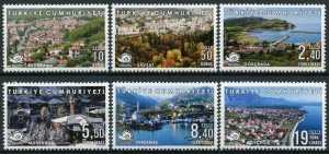 Turkey 2019 MNH Tourism Stamps Calm Turkish Cities Slow Movement 6v Set