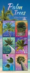 Saint Kitts 2015 - Palm Trees - Sheet of 6 Stamps - MNH