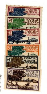 New Caledonia #217-222  Multiple