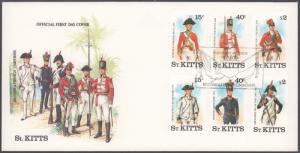 Saint Kitts, First Day Cover, Military Related
