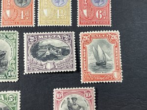 MALTA # 167-183---MINT/HINGED**(SLIGHT EVEN TONING)**---COMPLETE SET---1930