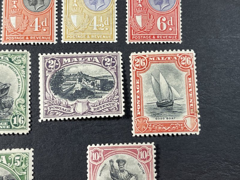 MALTA # 167-183---MINT/HINGED**(SLIGHT EVEN TONING)**---COMPLETE SET---1930
