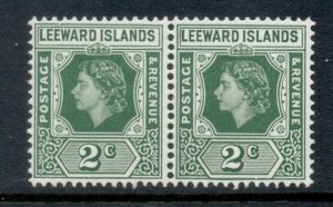 Leeward is 1954 QEII Portrait 2c pr MLH