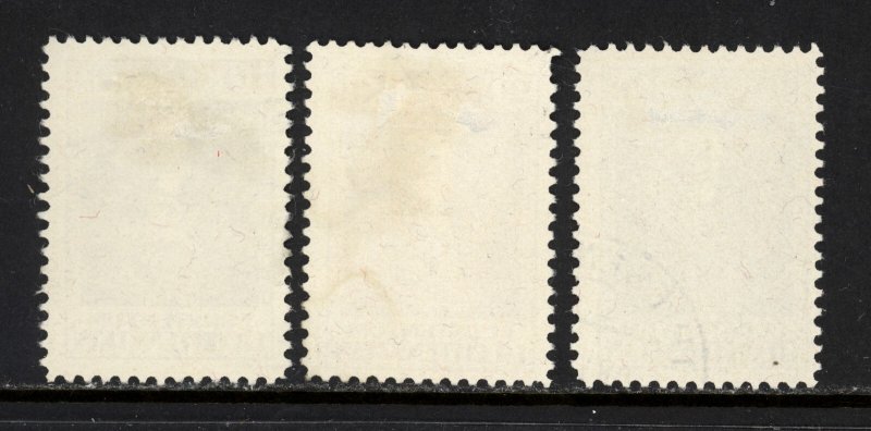 LIECHTENSTEIN SCOTT #111-113 1933 PRINCE FRANCIS I ISSUE CS USED F-VF CAT $127!
