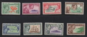 Pitcairn Islands Sc 1//8 1940 1st G VI stamp set mint NH