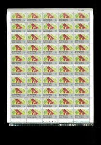 St.Kitts-Nevis #355-369 Set of Full Sheets Cat. $522.50