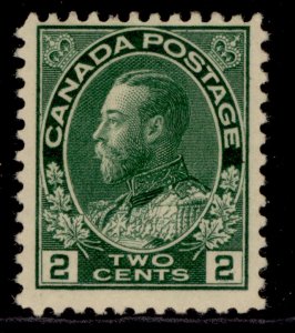 CANADA GV SG247, 2c deep green, M MINT.