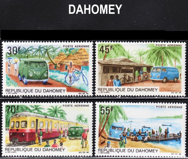 Dahomey Scott C81-84 complete set F to VF mint OG NH.