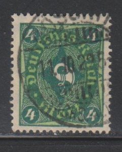 Germany,  4m Posthorn (SC# 152) Used