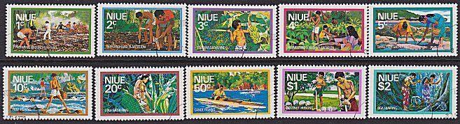 NIUE 1976 Definitive set fine used..........................................1791