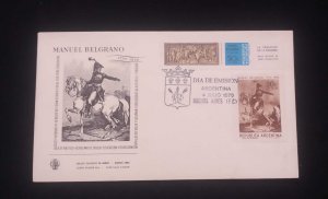 C) 1970. ARGENTINA. FDC. MULTIPLE STAMPS BY MANUEL BELGRANO, ENGLISH INVASIONS
