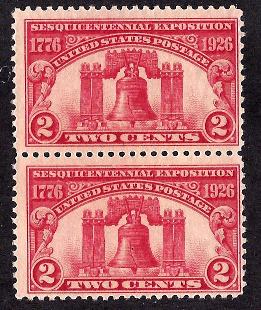 627 Mint,OG,LH/NH... Pair... SCV $6.25