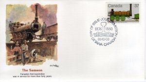 CANADIAN TRAIN THE SAMSON,   1983  FDC16235