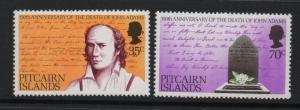 PITCAIRN ISLANDS SG194/5 1979 JOHN ADAMS MNH