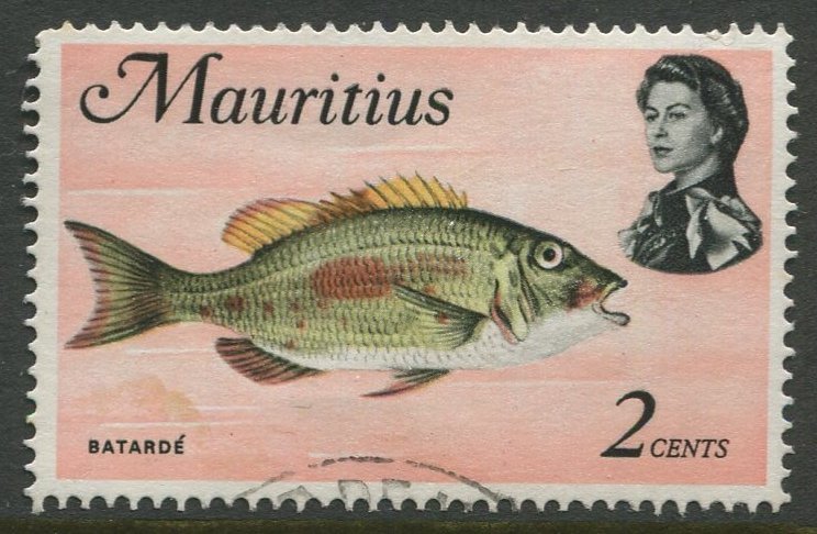 STAMP STATION PERTH Mauritius #339a Sea Life Issue FU 1972-1974