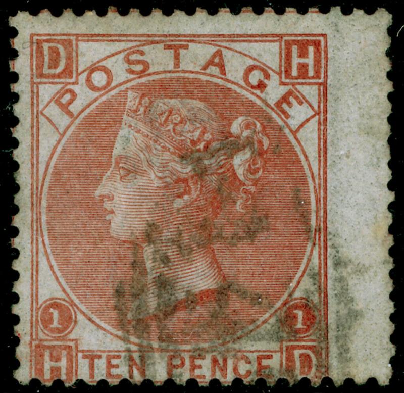SG113, 10d pale red-brown, FINE USED. Cat £400.