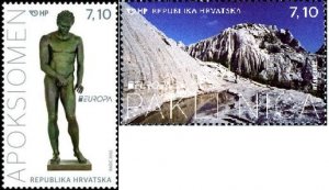 Croatia 2012 MNH Stamps Scott 835-836 Europa CEPT Tourism Mountains Sculpture