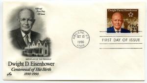 2513 Dwight D Eisenhower ArtCraft, FDC