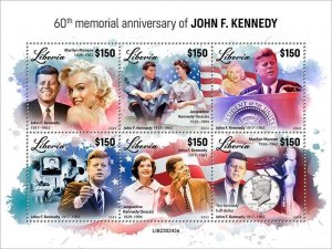 2024 01- LIBERIA- JOHN F KENNEDY                  6V complet set MNH/**