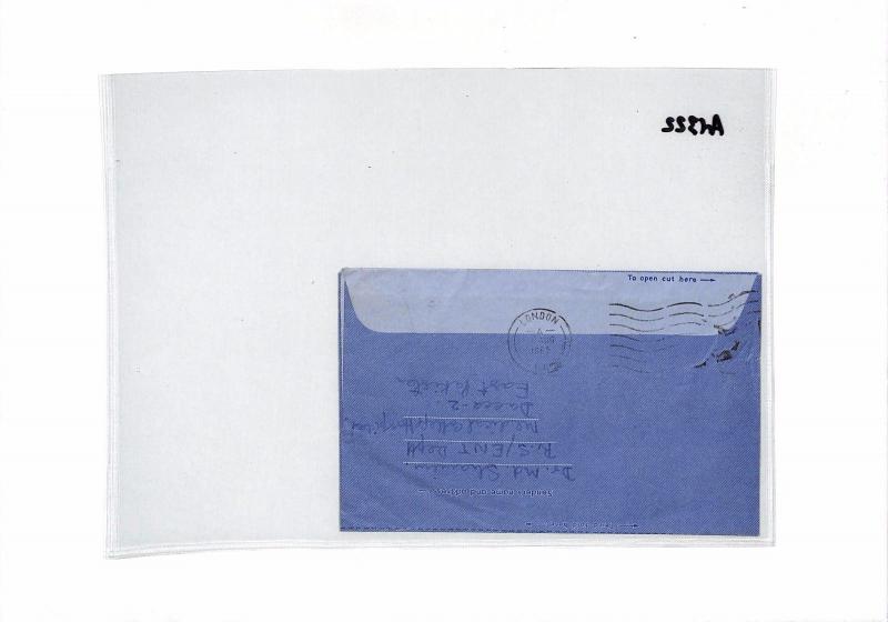 AEROGRAMME Cover 1965 PAKISTAN Air Letter TEMPORARY PO {samwells}AN322