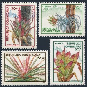 Dominican Republic 1020-1023, MNH. Michel 1351-1354. Flora 1988.