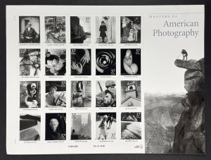 Scott 3649, 37c American Photography, MNH sheet of 20 stamps