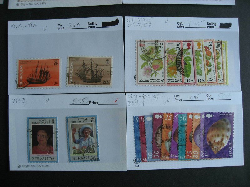 Bermuda used collection very topical assembled in 17 sales cards