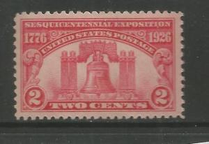 U.S,627, MNH, LIBERTY BELL, SESQUICENTENNIAL EXPOSITION ISSUE, 1926