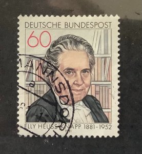 Germany 1981 Scott 1341 used - 60pf,  Elly Heuss-Knapp