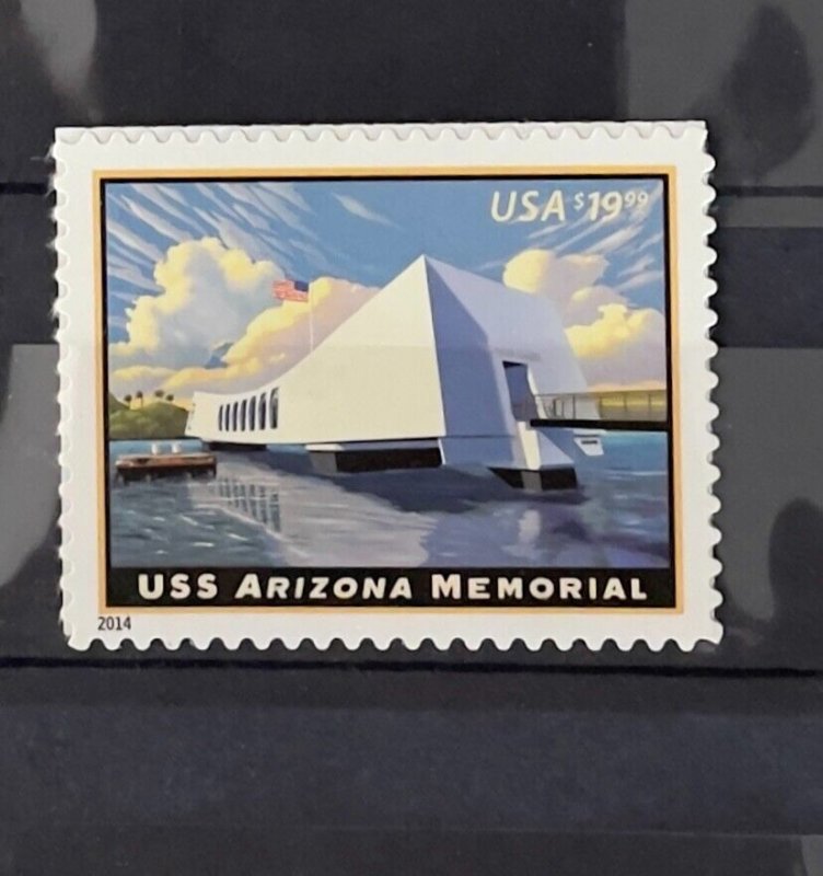 Scott #4873, $19.99 Express Mai USS Arizona Memorial issue, VF Self-Adhesive
