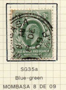 East Africa Uganda 1907-10 Early Issue Fine Used 3c. NW-157422
