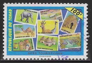 Chad #637 (1993), postally used single, cat. $20.00
