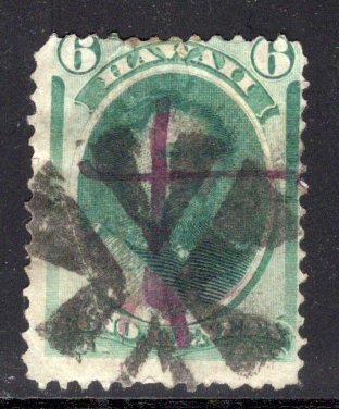 Hawaii #33, San Francisco cross cancel