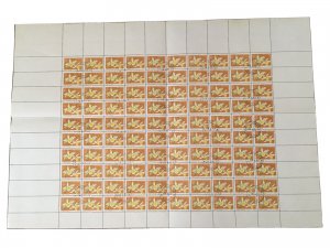 VIETNAM 1976/77 - Oversized Sheet CTO - 100 STAMS - ORCHIDS - Free Shipping