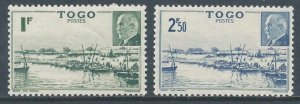 Togo #296-7 NH Mono River & Marshal Petain