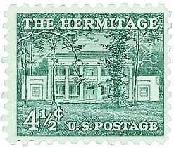 1959 The Hermitage Single 4.5c Postage Stamp, Sc# 1037, MNH, OG