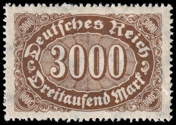 Germany - Scott 206 - Mint-Hinged - Adhesion on Back